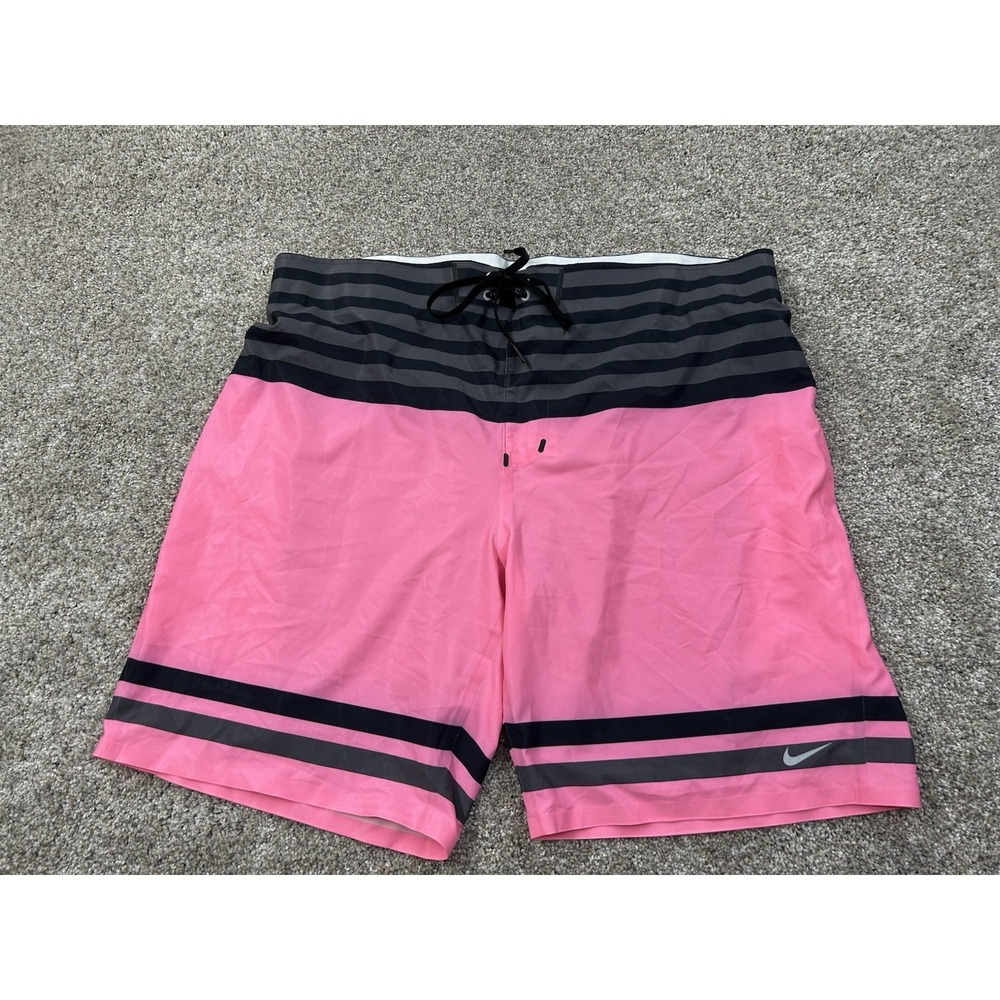 Nike Pro Legacy Boardshorts Surfing Black / Pink Men's 38 MSP $150